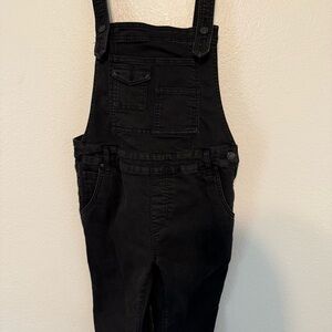 Free People Black Overalls